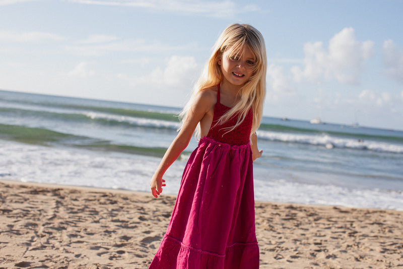 The Louise Dress | Magenta Raised By Water The Louise Dress | Magenta Raised By Water