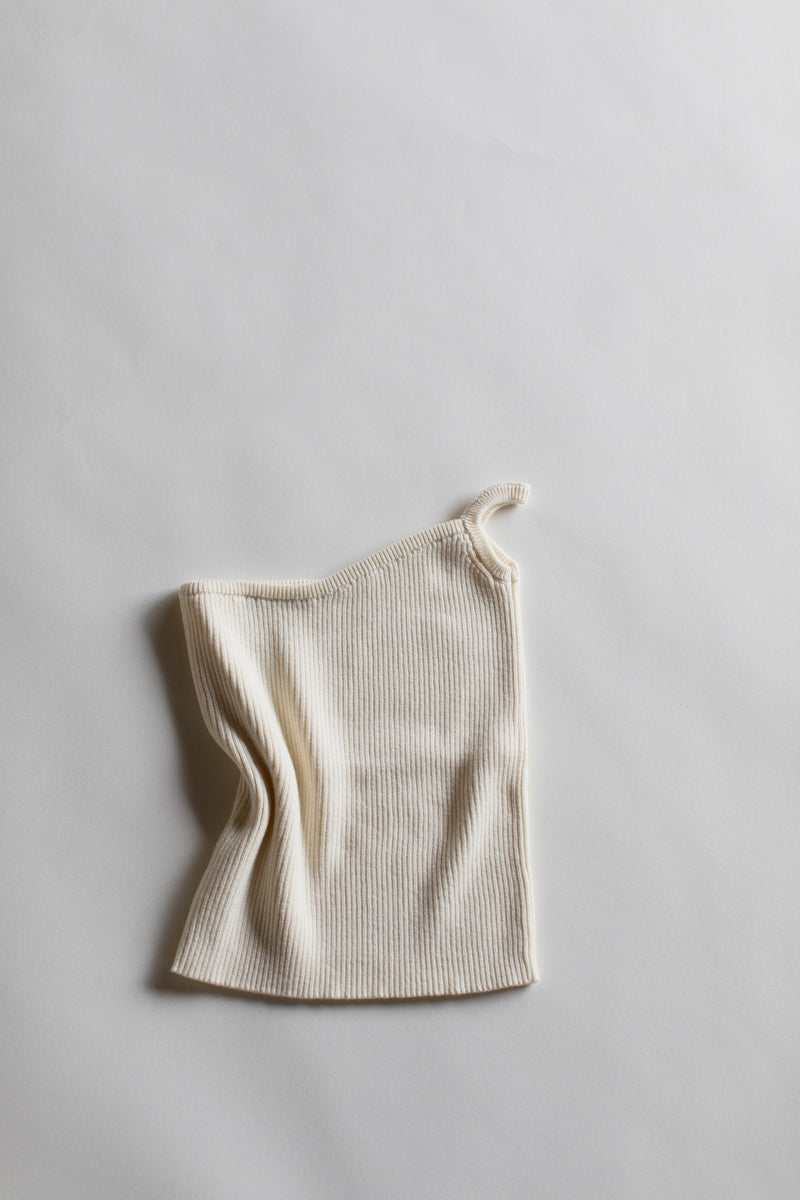 One Strap Knit Tank | Cream