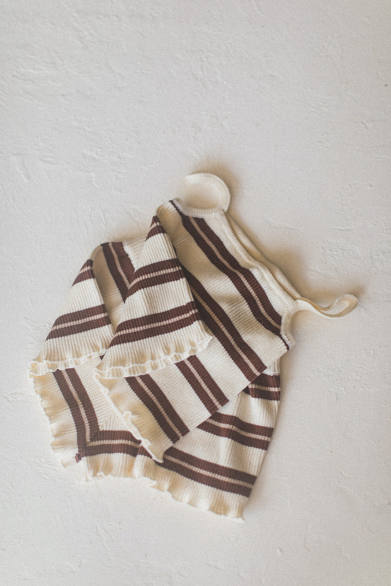 Kealia Knit Set | Striped Beige