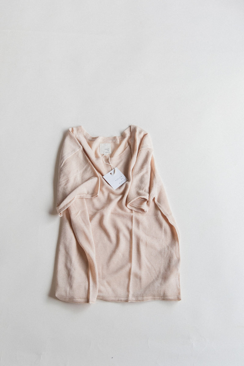 Women's Linen Knit Tee | Beige