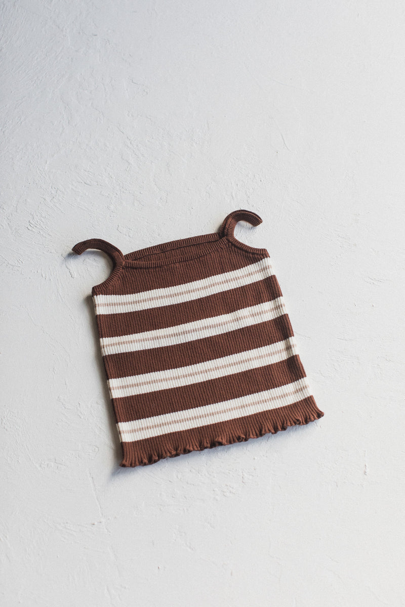 Knit Kealia Set | Striped Chocolate
